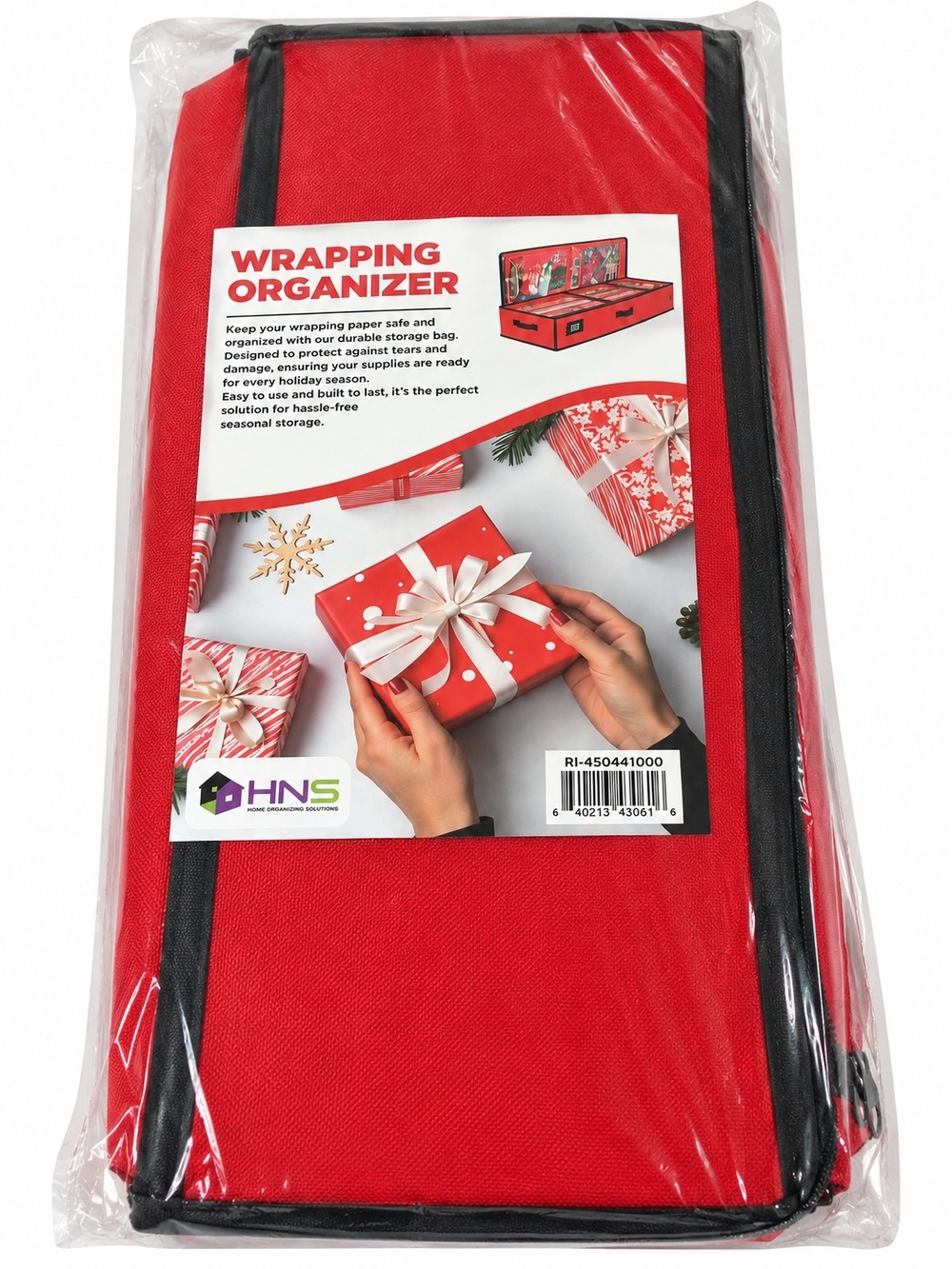 HOLDN Storage Wrapping Paper Organizer Red 27 Rolls 40" Underbed NEW